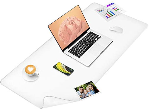 Schreibtischunterlage Transparent,90x40x0.15cm, PVC Tischschoner, Wasserdicht, Geschmacklos, Rutschfest Schreibtischmatte Unterlage, Tischschoner Runde Kanten Schreibunterlage für Büro und Zuhause