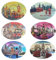 6 imanes icónicos para fotos de la escena de Londres, diseño de la bandera del Reino Unido y forma ovalada