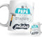 DEREGALOOS Taza de cerámica divertida para Padres. Taza de café Regalo día del Padre. Regalo Original con frase para hombre. Tazas divertidas con frase. (Si papá no puede arreglarlo...)