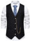 Gilet de Costume décontracté Pour Hommes Gilet Formel sans Manches à col en V Pour Mariage et Fête d'affaires ou Encore Tenue Quotidienne(M111 Noir,XL)