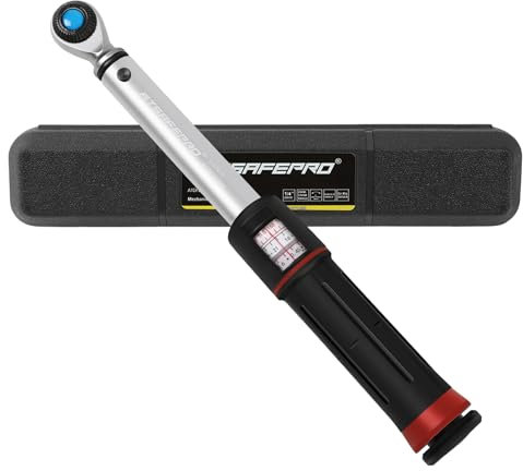 ATsafepro Premium Drehmomentschlüssel 1/4 Zoll Antrieb, Fenster Stil Drehmomentschlüssel 3-27 Nm mit Dual Richtung einstellbar, Fahrrad Drehmomentschlüssel Drehmomenteinstellung