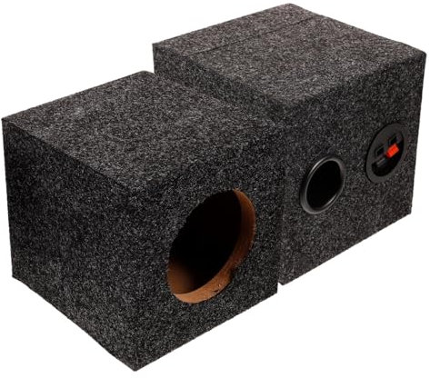 HOMSFOU 1 Paire De Boîtier De Caisson De Basses Boîtier De Haut-Parleur De Voiture Unique sous-Boîte Carrée Fourniture De Réaménagement