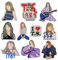 10Pcs Musician's Singer Embroidered Patches Iron on/Sew on Applique Embroidery Repair Patch DIY Craft Accessories Gifts for Music Fans Girls Clothing Jacket Jeans Backpack Hat Vests (10pcs Singers)