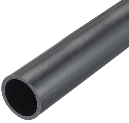 QUARKZMAN Tubo Rigido Rotondo in PVC 31,6mm(1 1/4) ID 38mm OD 350mm Grigio Scuro ad Alta Resistenza per Tubi d'Acqua Artigianato Guaina per Cavi