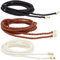 CRASPIRE 6 pcs Mince Ceinture Tressée 3 couleurs en Cuir PU Boho Noué Ceinture Corde 59in (150 cm) Ajuster Perlé Vintage Skinny Cravate à la Mode Décoratif Tissé Cordon de Taille pour Dame Femmes Jupe