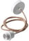 Bohome Living - Suspension Électrique en Jute, avec Cache et Douille E27, Câble 160cm (Blanc et Jute)