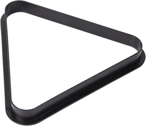 Sinsilvie 2,1 7/8 or 1 1/2 Snooker, Pool or Billiards Triangle Ball Rack for 15 Ball,Black Plastic 8 Ball Triangle (For 1 1/2 Ball（38mm）)