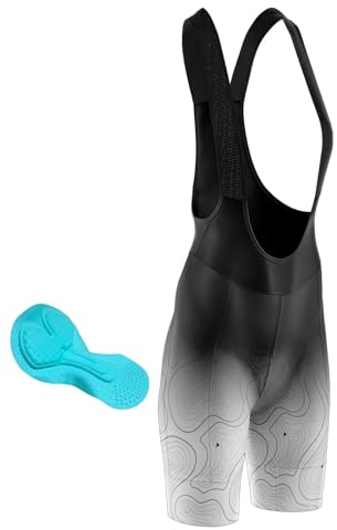 FFFF & OLFEH Fahrradhose Herren Radhosen für Herren, Lange Polsterung, Fahrrad-Bib-Shorts UPF50+ Radsport-Trägershorts for Männer, Radsport-Shorts for Männer Fahrradhose (10,XL)