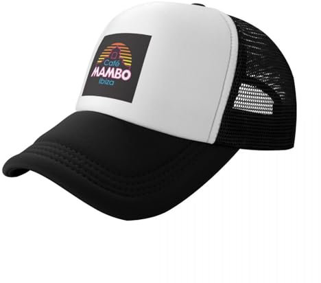 ZTQTQZZ Atmungsaktiv Mesh Baseballmütze Sporthut Cafe Mambo Ibiza Baseball Cap Ball Cap Hut Luxus für Frauen Männer