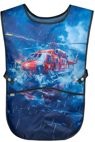 Baagl Kinderschürze Mädchen Jungen Kochschürze Kinder, Schürze Malschürze Bastelschürze für Kinder (Lebensretter)