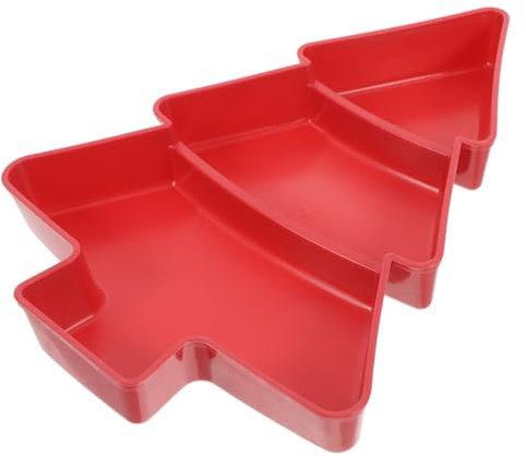 COLLBATH Bomboniere vassoio caramella trattare Decorazione domestica servizio diviso Contenitori di caramelle piatto da portata piatto ciotola plastica rosso Riutilizzabile
