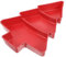 COLLBATH Bomboniere vassoio caramella trattare Decorazione domestica servizio diviso Contenitori di caramelle piatto da portata piatto ciotola plastica rosso Riutilizzabile