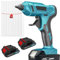 100W Cordless Hot Glue Gun, 18V Battery Compatible with 2X 3000mAh Battery, Fast Heating Glue Gun with 10 Glue Sticks, Glue Gun (Blue)