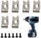 346449-3 6PCS Belt Hook Kit for Makita Power Tools - Compatible with 324705-1/346034-2/346317-0/BTD140/BTD142 - Durable Replacement Belt Clips (346449-3)