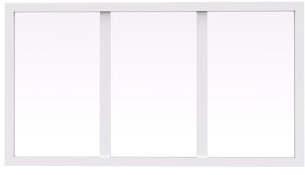 Vente-unique ñ Imposte Taller de Aluminio termolacado ñ Blanco ñ 73 x 40 cm ñ Bayview