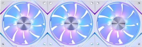 MSI MPG EZ120R ARGB WHITE-3W 120mm ARGB Fan, Patented Magnetic Connector Block, Chain Connection, Smooth Dynamic Bearing + Extra Fixing Nut, Fan Hub