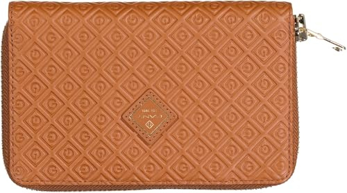 GANT Damen Leder Geldbörse D1. ICON G Leather Wallet 4980094 braun Gr. LxHxB ca. 18x11x2cm