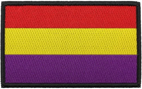 Parche bandera bordado – parche mochila tactica. parche para militar. Lleva tu bandera para mochilas. Parches España bordados – parches mochila tactica. (Republicana)