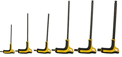 Stanley - FatMax Torx Key Set, T10 - T30, Torsion-Resistant Steel, Black Oxidized Finish, Bi-Material Handle