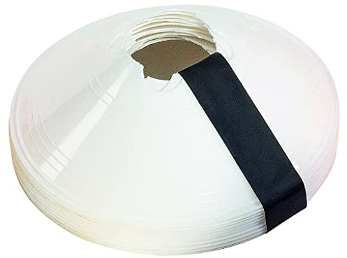 Precision Sleeved Set of 10 Saucer Cones - White