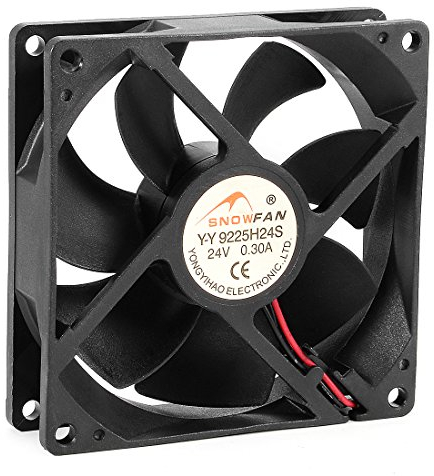 uxcell 92mm x 92mm x 25mm 24V DC Cooling Fan Long Life HY Bearing Computer Case Fan