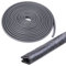 Swpeet 16Ft (5M) U Shape Universal Rubber Seal Protector Guard Strip, Car Door Edge Guards for Most Cars Metal Edges - Virtually Invisible, Durable and Cleanly Removable Design