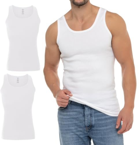 Celodoro Herren Business Tank Top Achselhemd aus Baumwolle