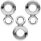 My-Bead 3 Pezzi Porta Ciondolo Ø 3.3mm Argento 925 collane Gancio per Pendente Perla Tondo Ø 5mm