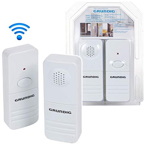 Bakaji Campanello Wireless Portatile Campanello Senza fili a Batteria Portata 50 MT
