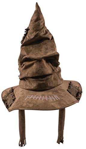 Disguise Harry Potter Sorting Hat Deluxe Costume Accessory Adult Size Character Dress Up Headwear, Brown