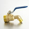 1pc Hot Cold Water Brass Faucet Valve Boiler Faucet Elbow Tap 1/2 Inch 3/4 Inch 1 Inch Ball Valve With Handle (Size : DN20)