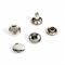 Rivets à double capuchon 8 x 8 mm, rivets rapides 100 pièces, rivets décoratifs à tête ronde Rivets en cuir, goujons métalliques tubulaires pour réparations pour(Silver)