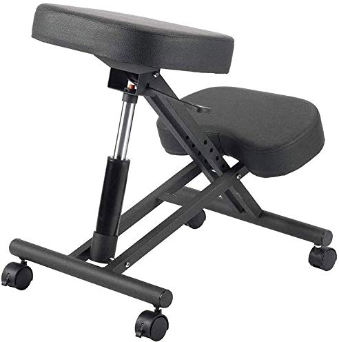 LJXiioo Ergonomischer Kniestuhl Verstellbarer Hocker für Zuhause/Büro/Meditation - Perfekt zur Linderung von Rücken- und Nackenschmerzen und zur Verbesserung der Körperhaltung,A