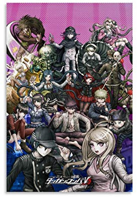 Anime Danganronpa V3 Kunst-Poster, Schlafzimmer-Dekoration, Leinwand-Kunst-Poster und Wandkunstdruck, modernes Familienschlafzimmerdekor, Poster, 30 x 45 cm