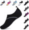 SAGUARO Chaussures Aquatiques Homme Femme Chaussettes de Sport Aquatique Séchage Rapide de Nager et de Plage D'eau Poids Léger Pieds Nus de Sport Aquatique - Taille 40/41 - Couleur Noir -