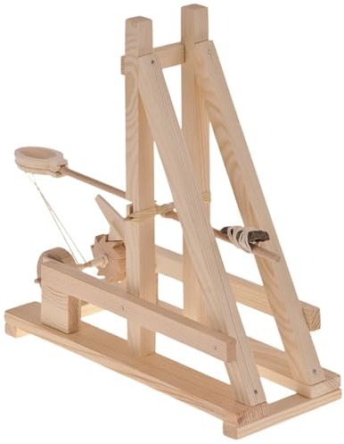 matches21 HOME & HOBBY Kit de bricolage catapulte romaine en bois pour enfants à partir de 11 ans comme modèle fonctionnel