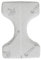 MB HOME ITALY, Orthopädisches Kniekissen, Tencel, Hell Grau, 30x23x12 cm