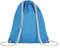 Veproli Baumwoll Turnbeutel Sportbeutel Zuziehbeutel Gymsack Sack Jute Schule Rucksack (Hellblau)