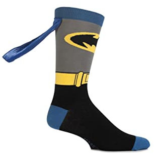 SockShop Herren 1 Paar Batman Socken mit Umhang 46-48