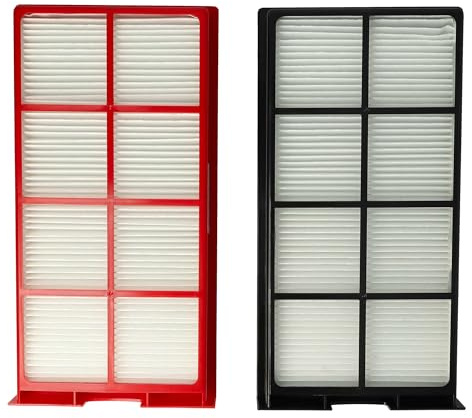 vhbw Filterset Ersatz für Zehnder 18501512 | für Lüftungsgerät - Luftfilter G4 / F7 (2 Stück), 29 x 15 x 5 cm, Weiß / Rot / Schwarz