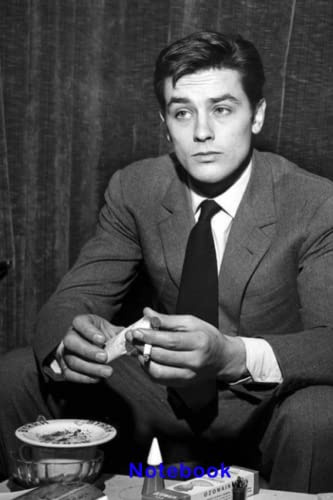 Notebook Alain Delon Hallowween Notebook 1 Day Planner Lined 6x9 114 Pages Notebook