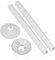 SPARES2GO Radiator Pipe Covers Shroud Collars Sleeve White 15mm x 200mm
