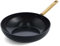 GreenPan Reserve Hard Anodized Healthy Ceramic Nonstick, 11 Wok Pan, Gold Handle, PFAS-Free, Dishwasher & Oven Safe, Black