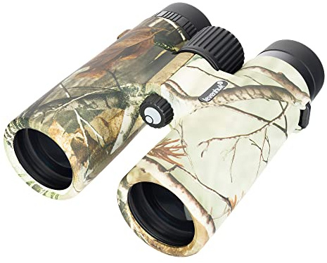 Levenhuk Camo Maple 10x42 Fernglas, Tarnmuster, BK-7, für Erwachsene | Leistungsstarkes Wasserdichtes Fernglas mit Absehen und Entfernungsskala für Einfache Entfernungsmessungen