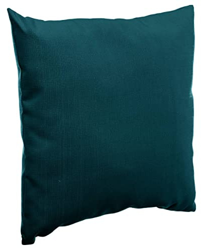 Hespéride - Dekokissen für den Außenbereich Korai in Blaugrün - 40 × 40 cm - Blaue Ente