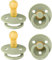 BIBS Colour Schnuller 4er-Pack, BPA-frei, Kirschform Nippel. Naturkautschuk/Latex, Hergestellt in Dänemark, Größe 2 (6-18 Monate), Sage