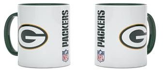 NFL Green Bay Packers Kaffeebecher Kaffeetasse Tasse 11oz 325ml Double Logo