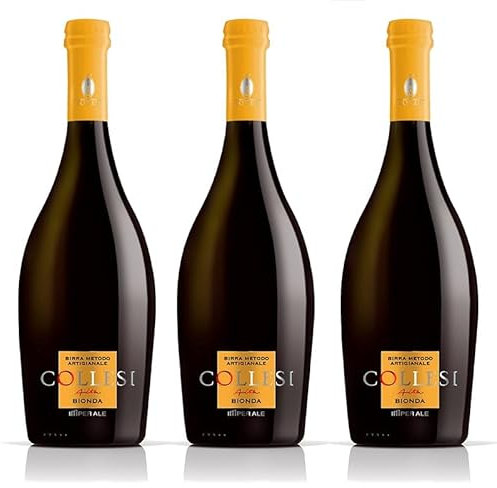 Birra Artigianale Collesi Bionda - Offerta confezione da 3 bottiglie da 750 ml