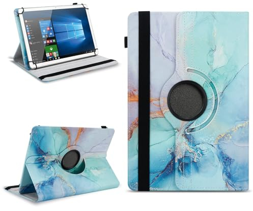 NAUC Robuste Universal Hülle 10 10.1 10.2 10.3 10.4 10.5 10.6 10.8 11 Zoll Tablet Schutzhülle Kunstleder Tasche Standfunktion extra 360° Drehbar