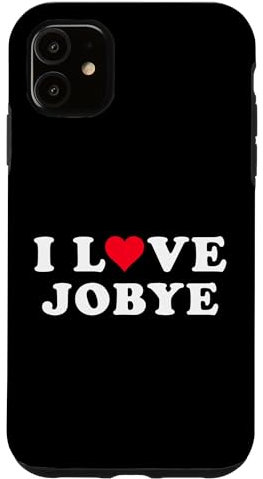 Hülle für iPhone 11 I Love Jobye Passende Freundin & Freund Jobye Name